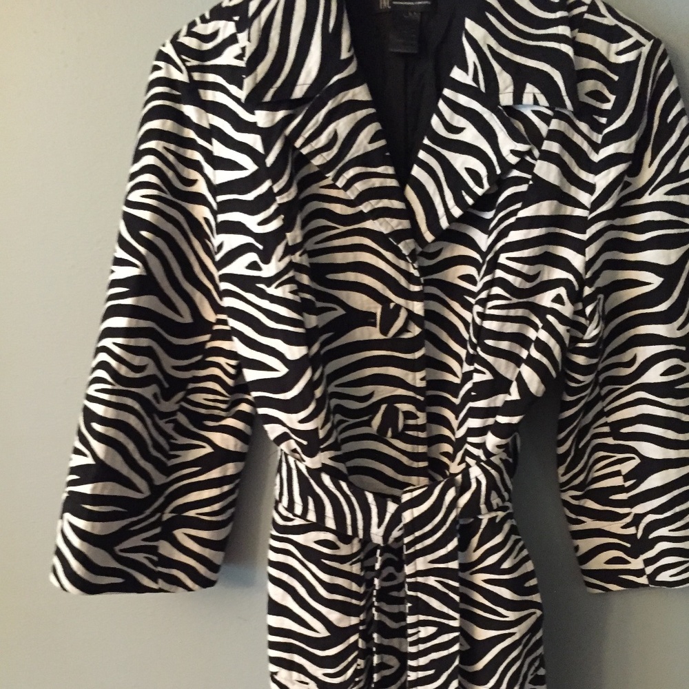 Inc Zebra Print Jacket - image 3